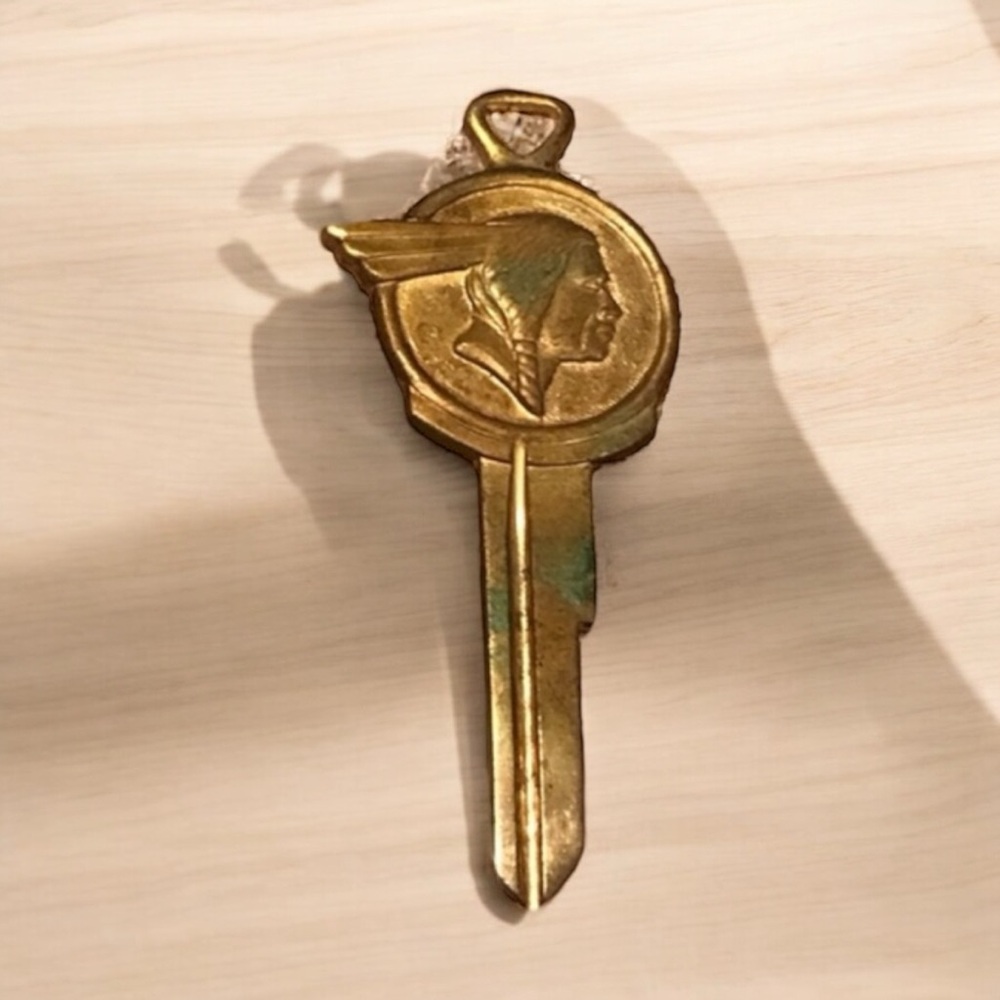Vintage Original OEM 1950's Pontiac Indian Chief Ignition Key blank